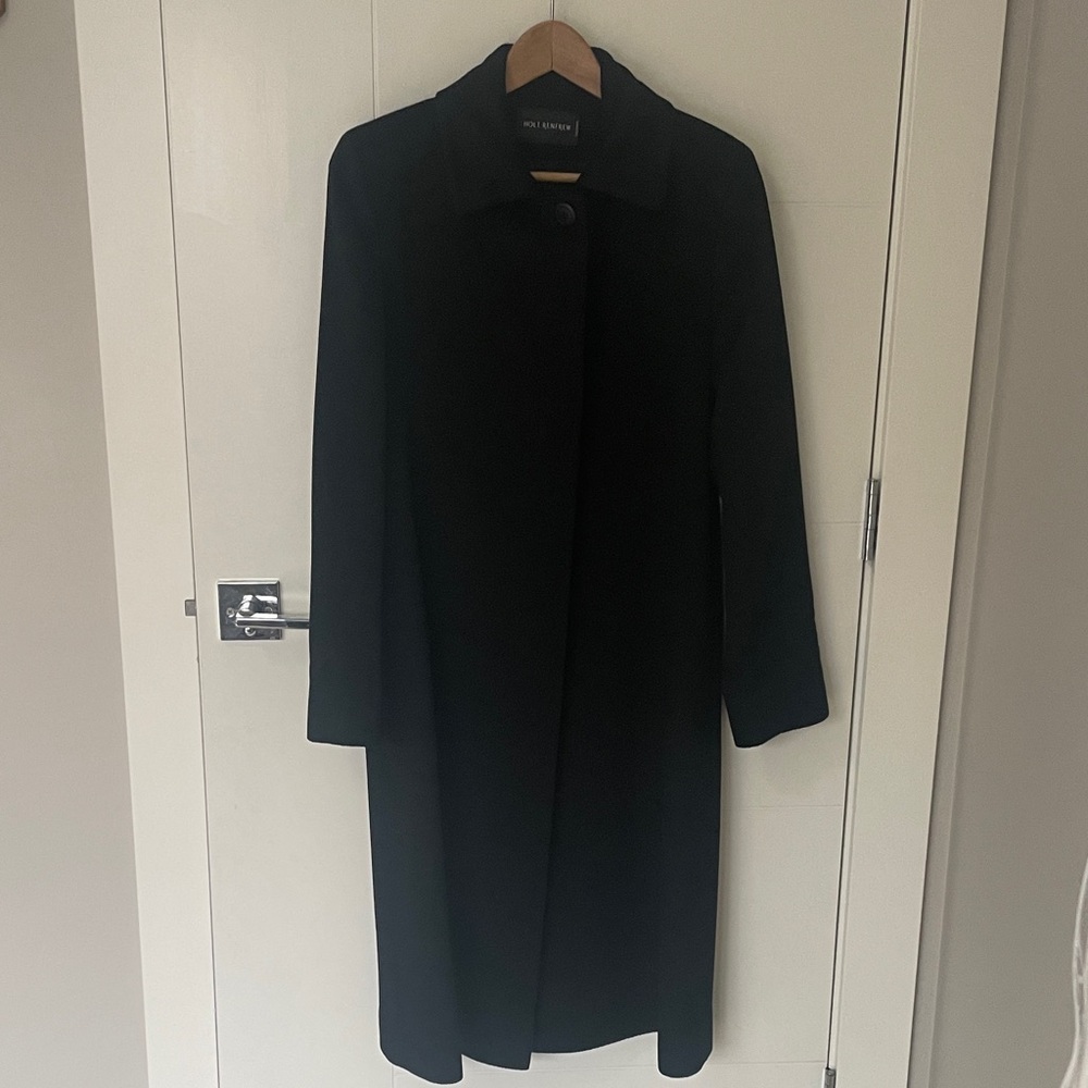 Holt Renfrew Black Columbo Cashmere Coat
